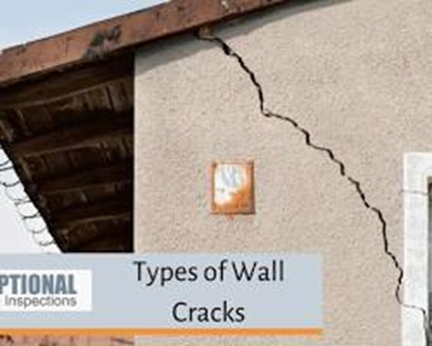 Building with cracks in the wall